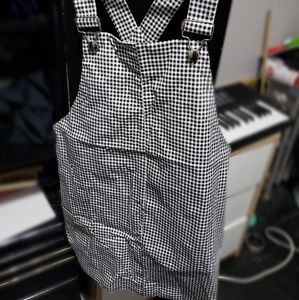 Gingham Overall Dress